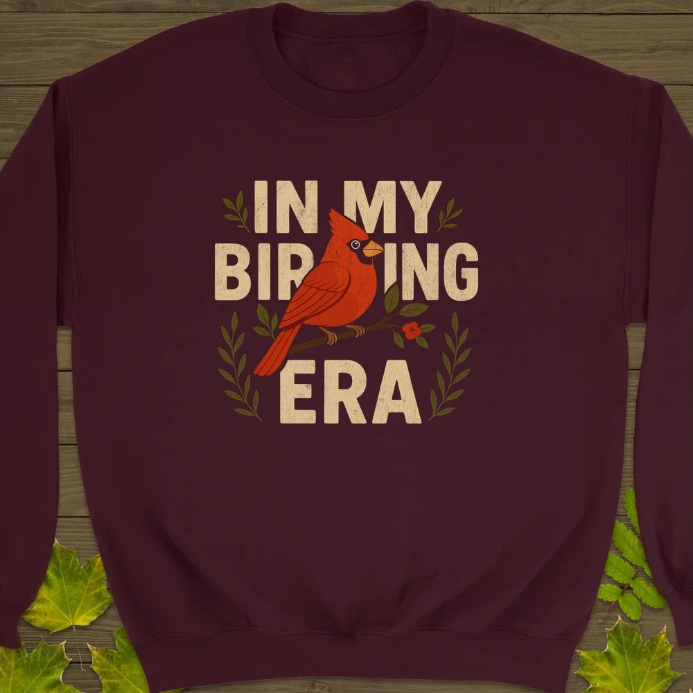 Birding Era Crewneck Sweatshirt Maroon