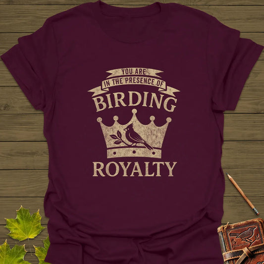 Birding Royalty T-Shirt Maroon
