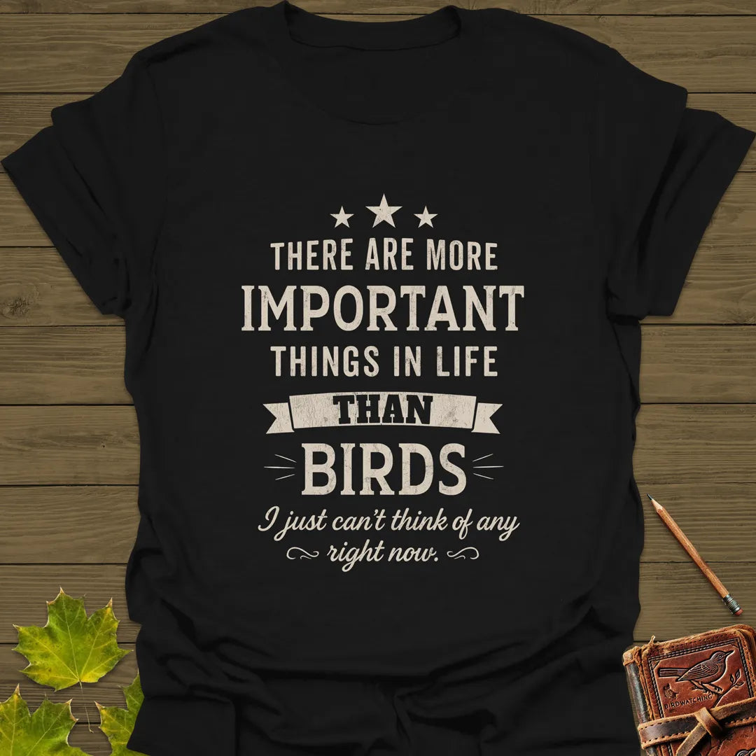 Important Things T-Shirt Black