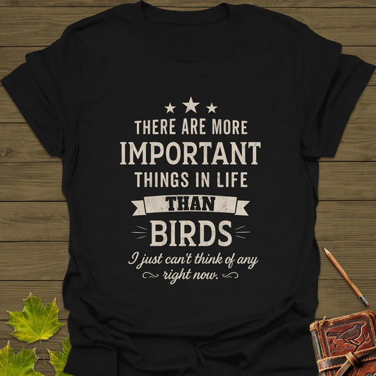 Important Things T-Shirt Black