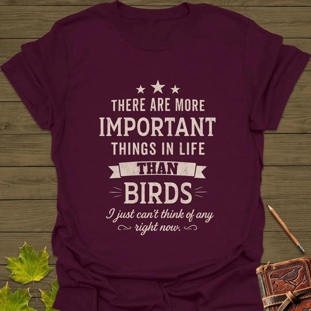 Important Things T-Shirt Maroon
