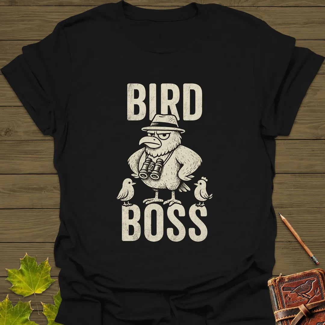 Bird Boss T-Shirt Black