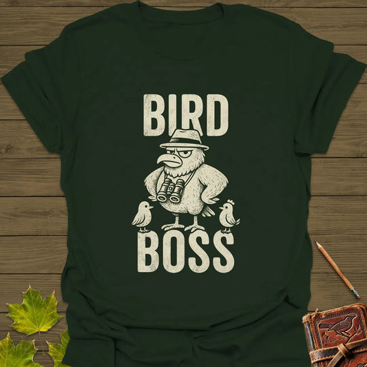 Bird Boss T-Shirt Forest Green