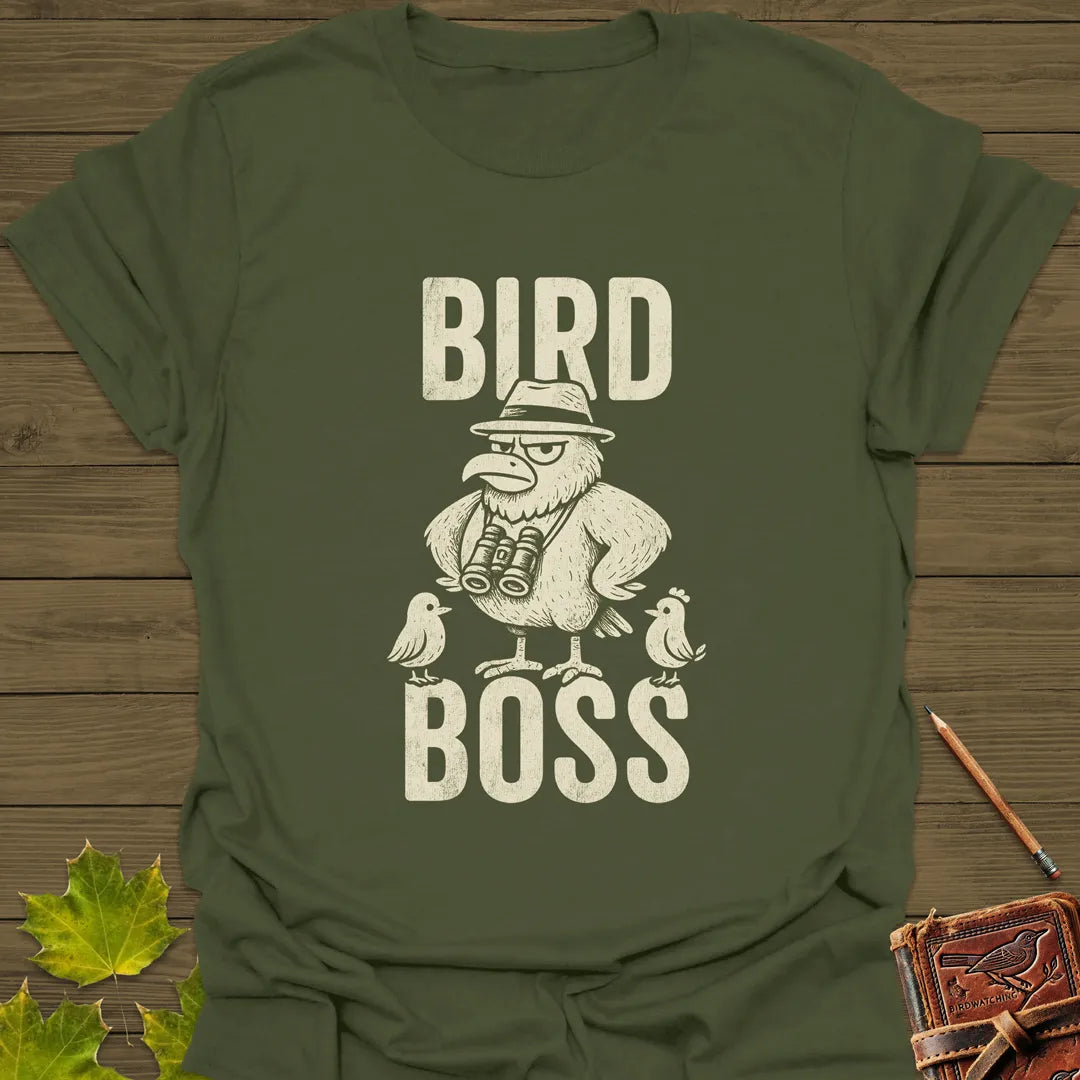 Bird Boss T-Shirt Military Green