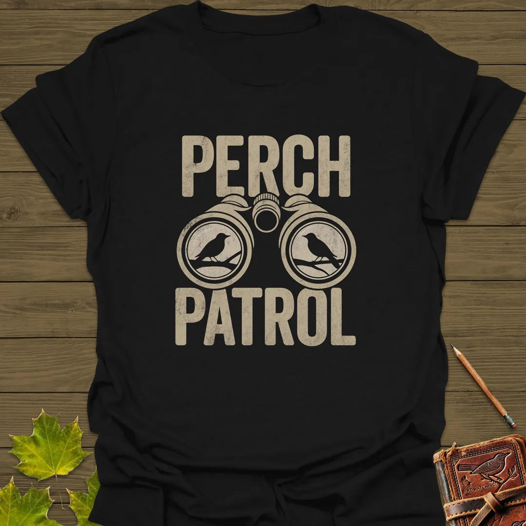 Perch Patrol T-Shirt Black