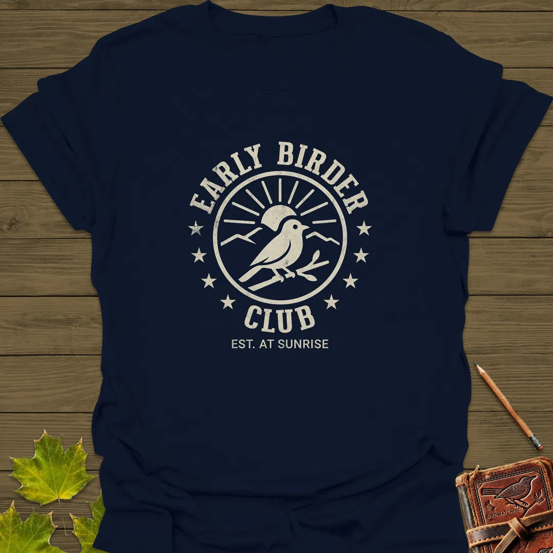 Early Birder Club T-Shirt Navy
