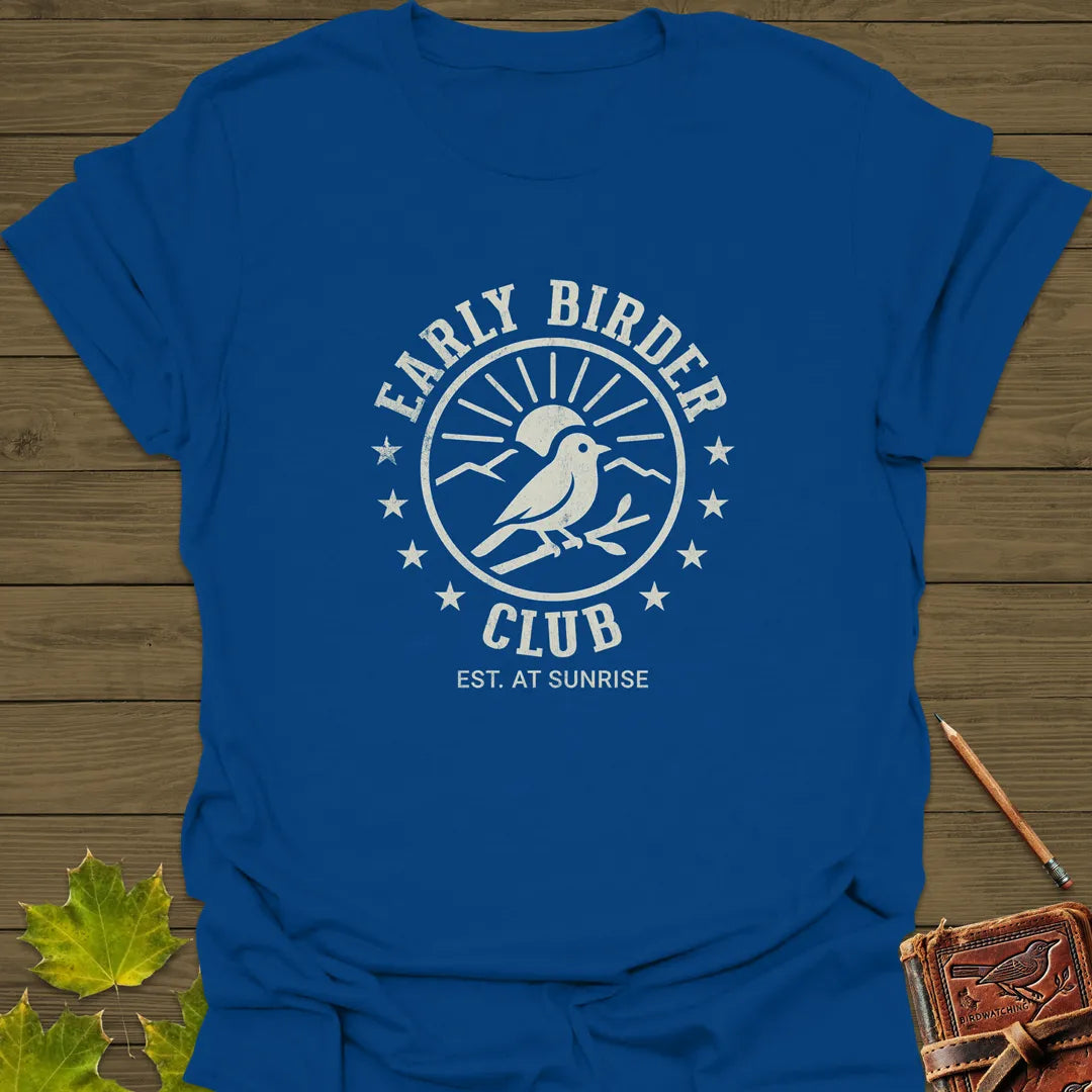 Early Birder Club T-Shirt Royal