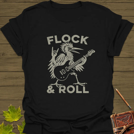 Flock & Roll T-Shirt Black