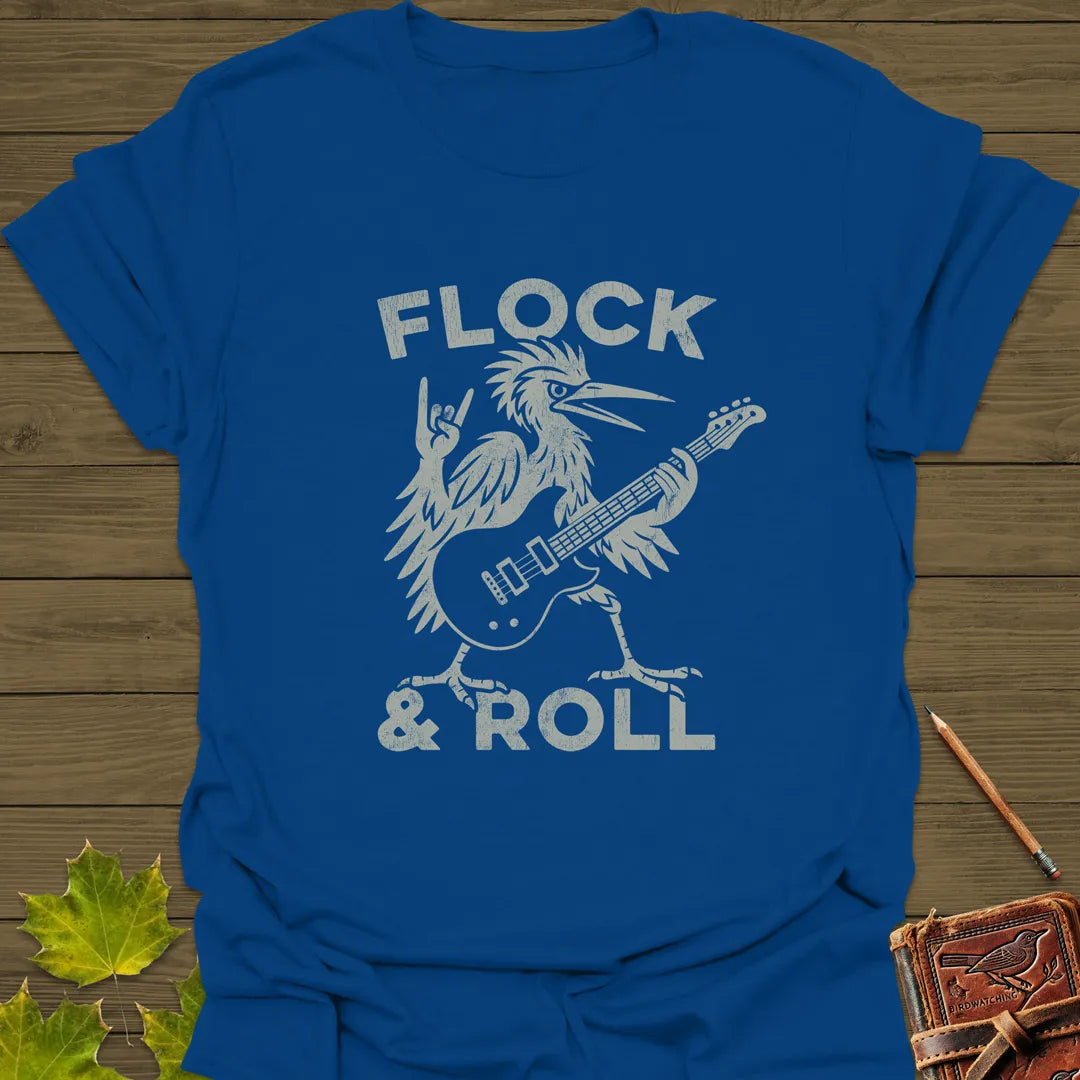 Flock & Roll T-Shirt Royal