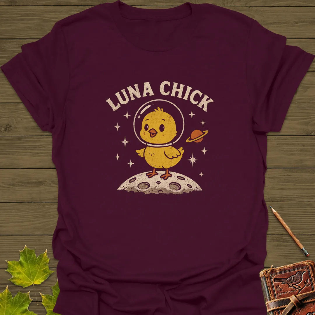Luna Chick T-Shirt Maroon