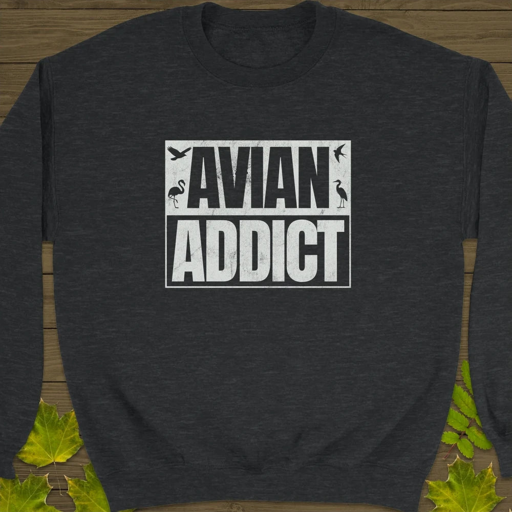 Avian Addict Crewneck Sweatshirt Dark Heather