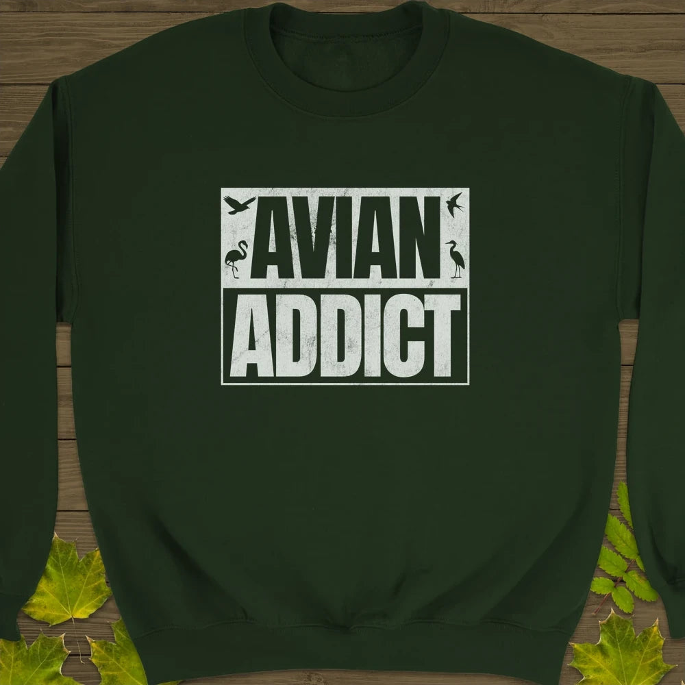 Avian Addict Crewneck Sweatshirt Forest Green