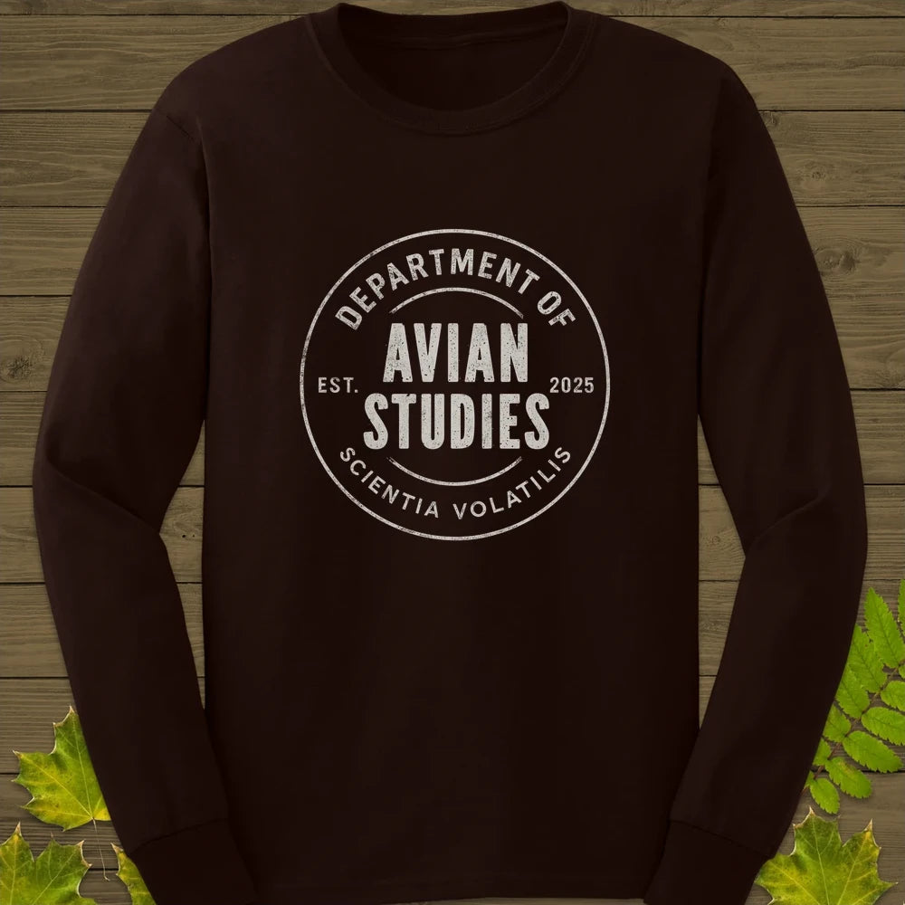 Avian Studies Long Sleeve Dark Chocolate