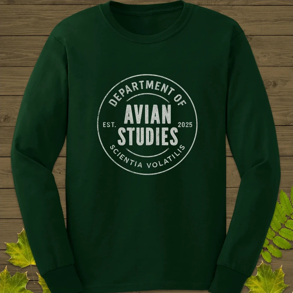 Avian Studies Long Sleeve Forest Green