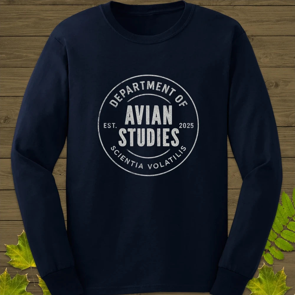Avian Studies Long Sleeve Navy