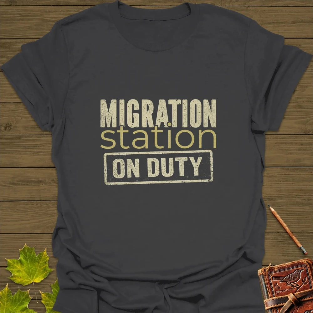 Migration Station T-Shirt Charcoal