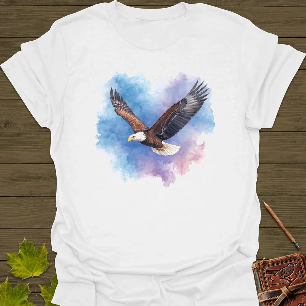 Bald Eagle Watercolor T-Shirt White