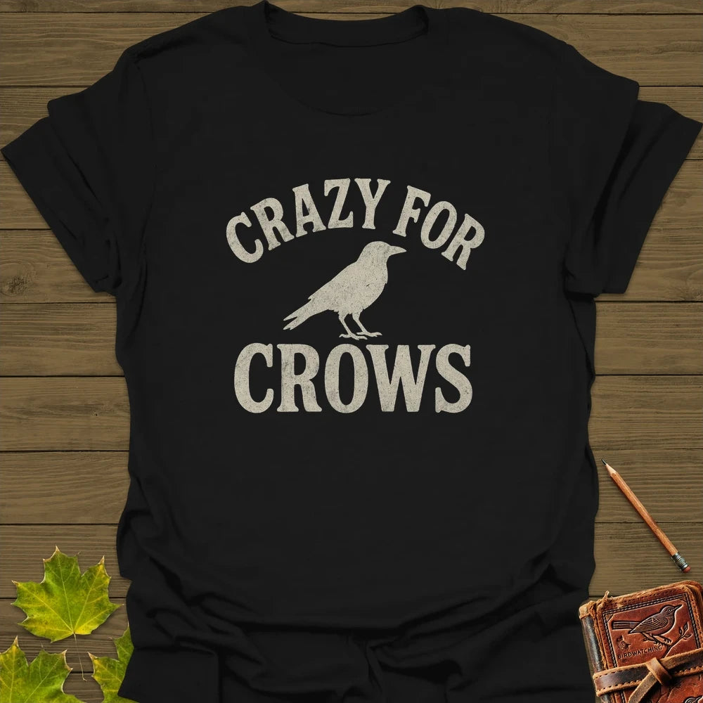 Crazy For Crows T-Shirt Black