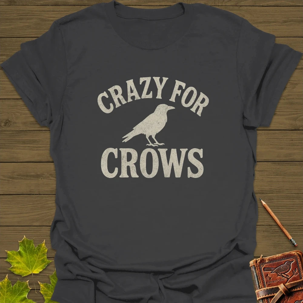 Crazy For Crows T-Shirt Charcoal