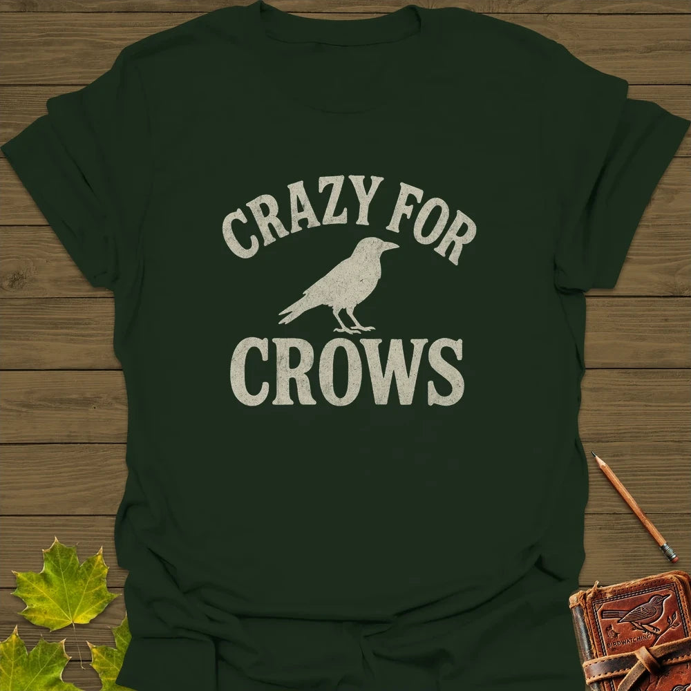 Crazy For Crows T-Shirt Forest Green