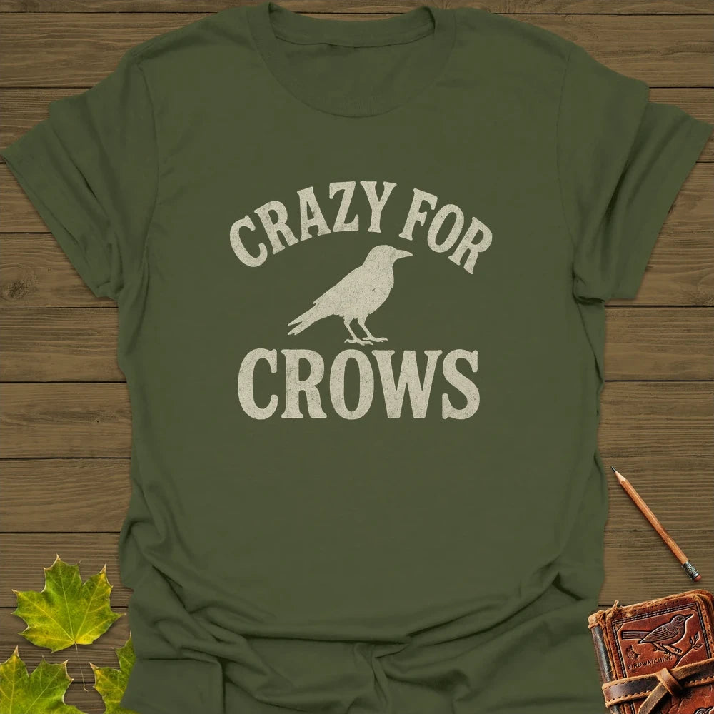 Crazy For Crows T-Shirt Military Green