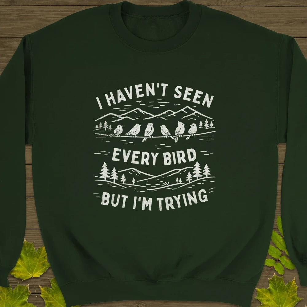 Every Bird Crewneck Sweatshirt Forest Green