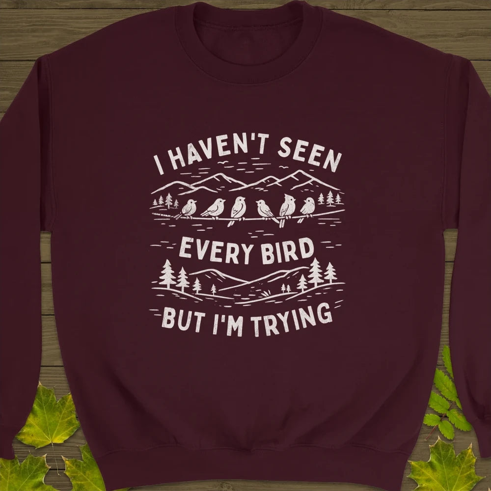 Every Bird Crewneck Sweatshirt Maroon