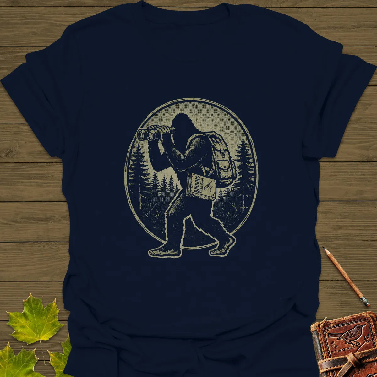 Bigfoot Birding Club T-Shirt Navy