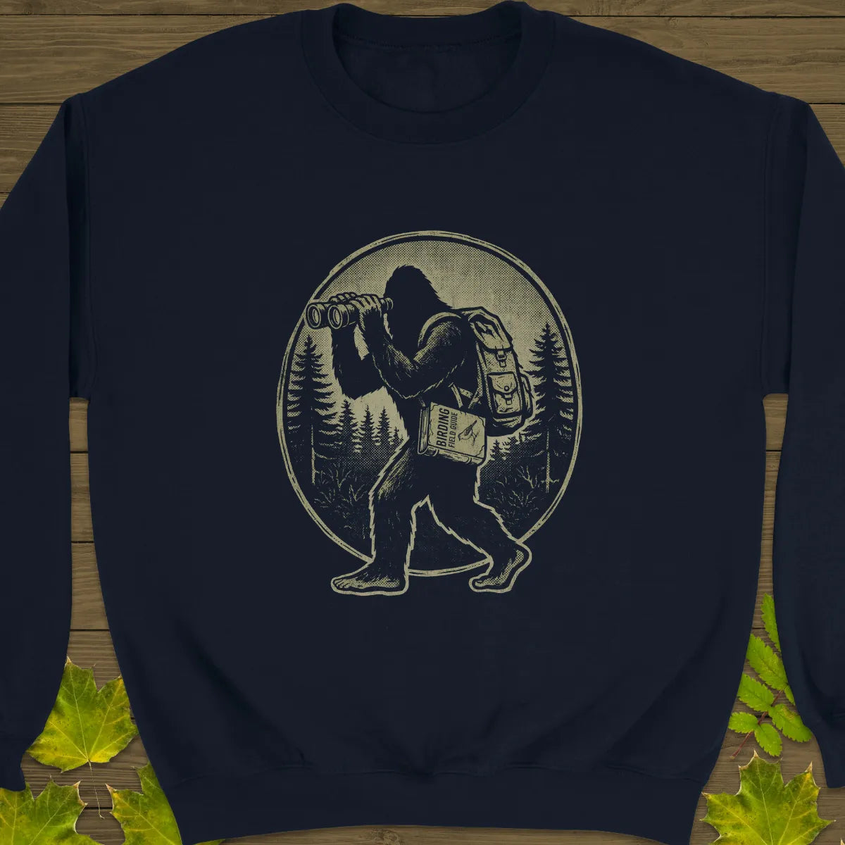 Bigfoot Birding Club Crewneck Sweatshirt Navy