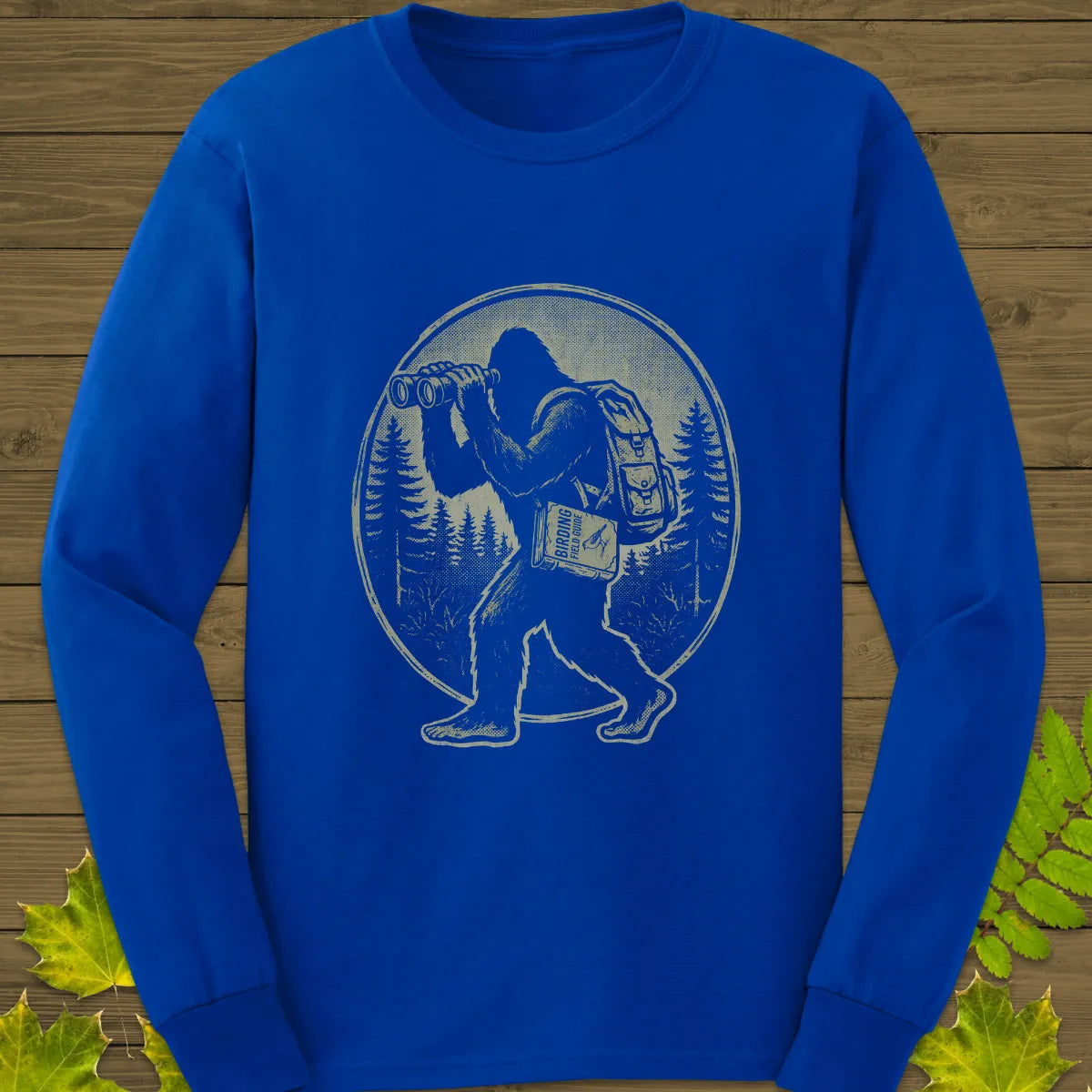Bigfoot Birding Club Long Sleeve Royal