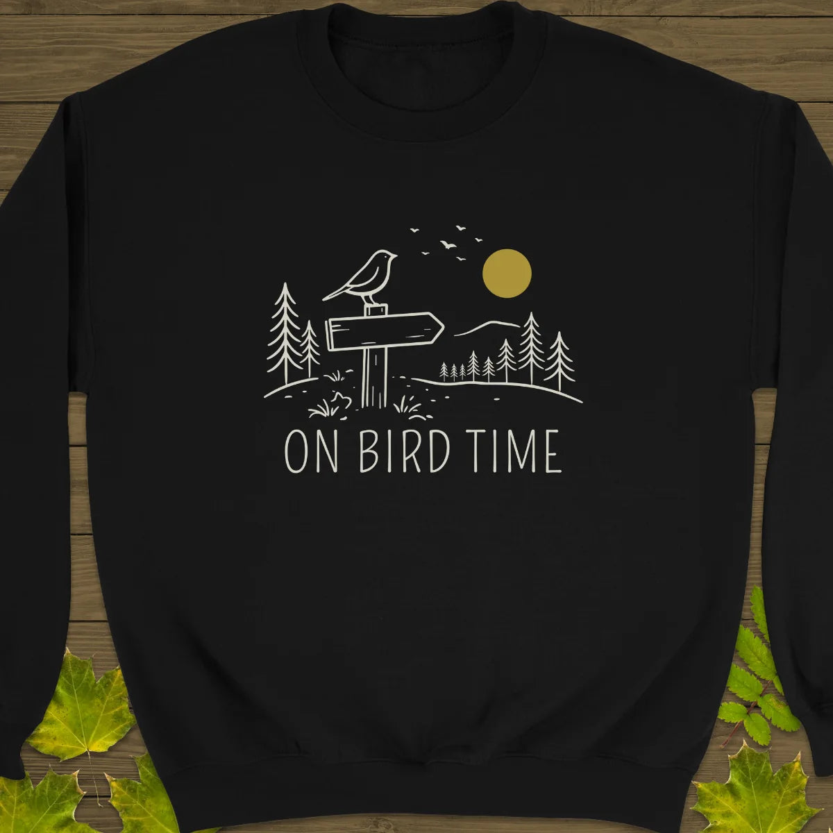 On Bird Time Sweatshirt Black