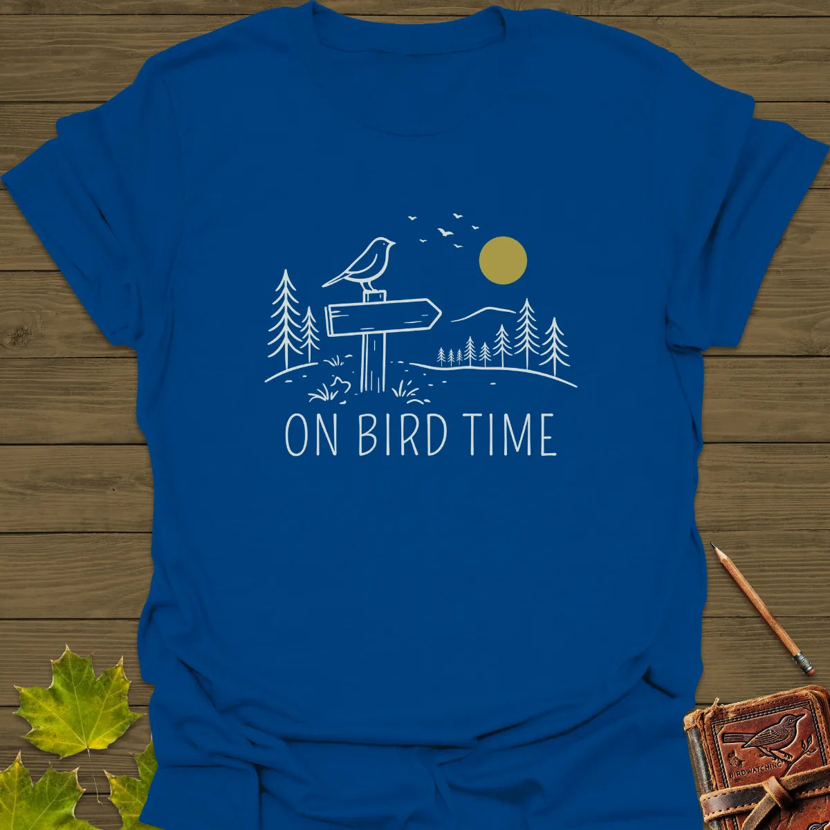 On Bird Time T-Shirt Royal