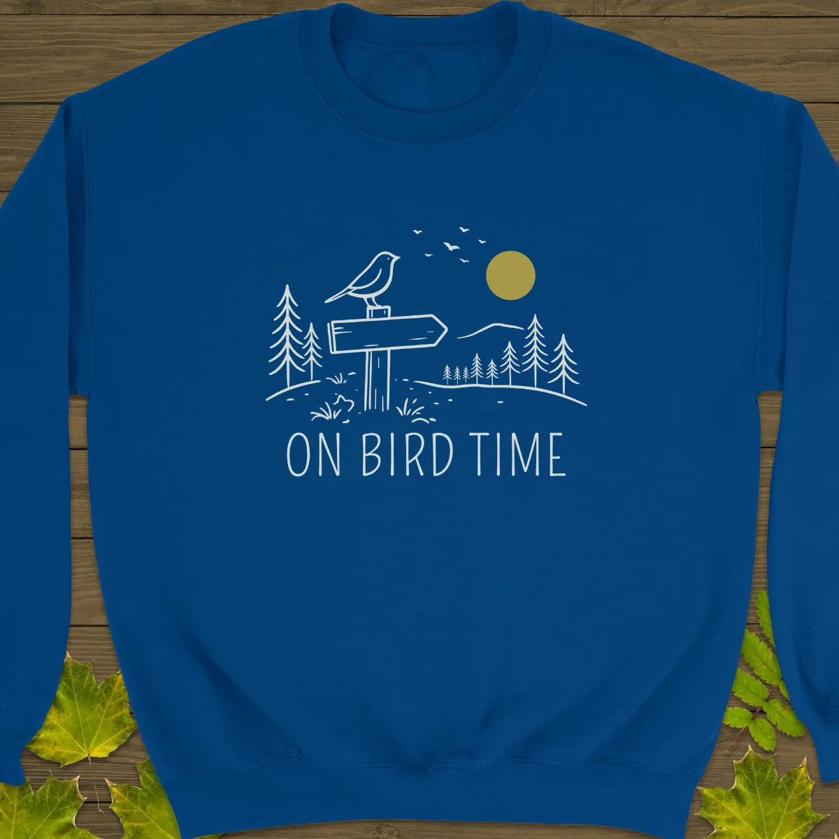 On Bird Time Sweatshirt Royal
