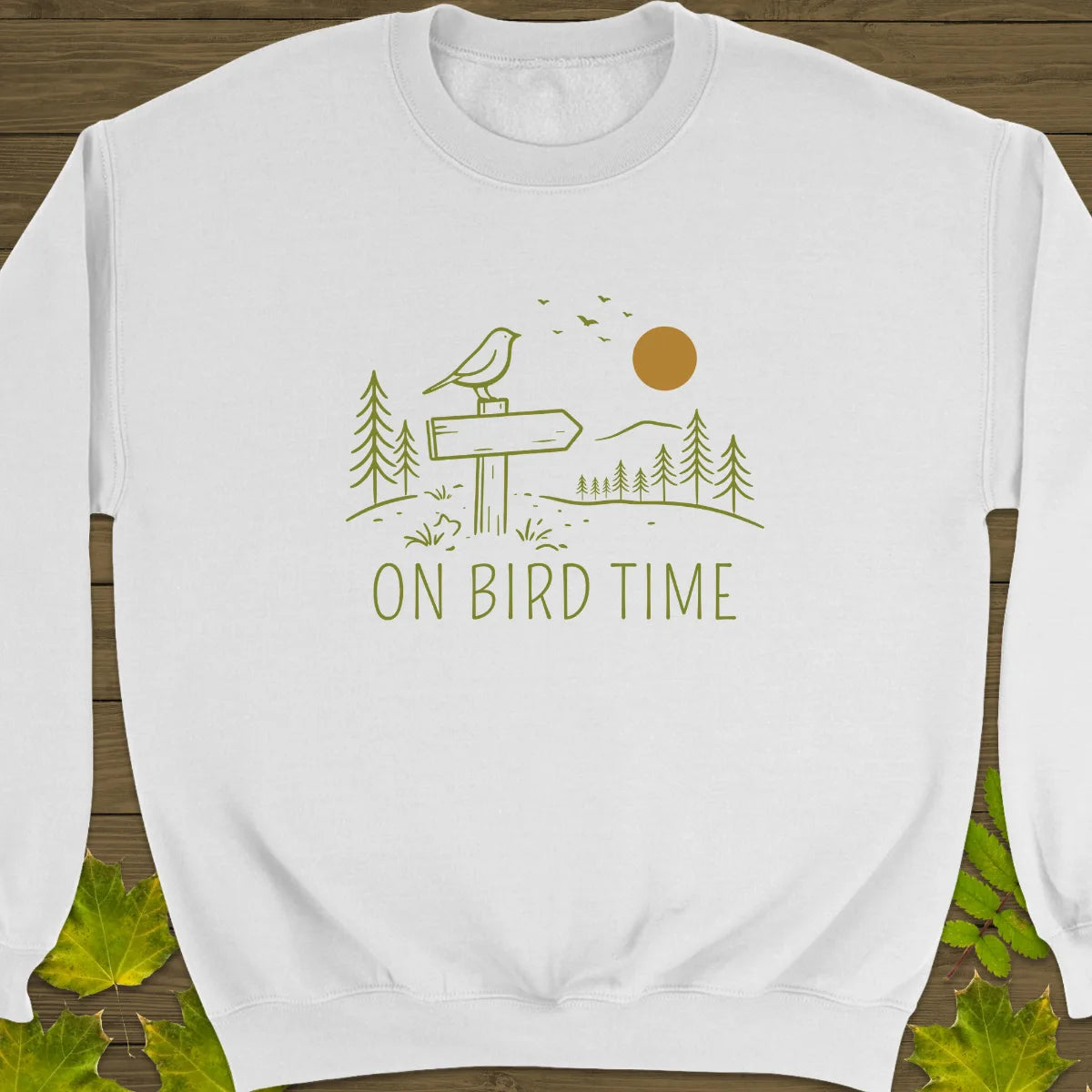 On Bird Time Sweatshirt White