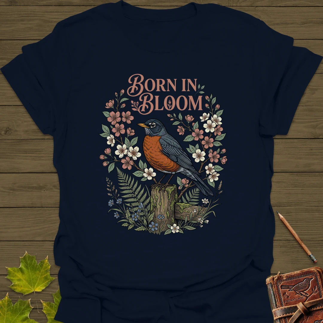 Born In Bloom T-Shirt Navy
