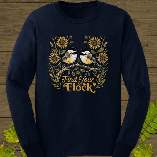 Find Your Flock Long Sleeve Navy