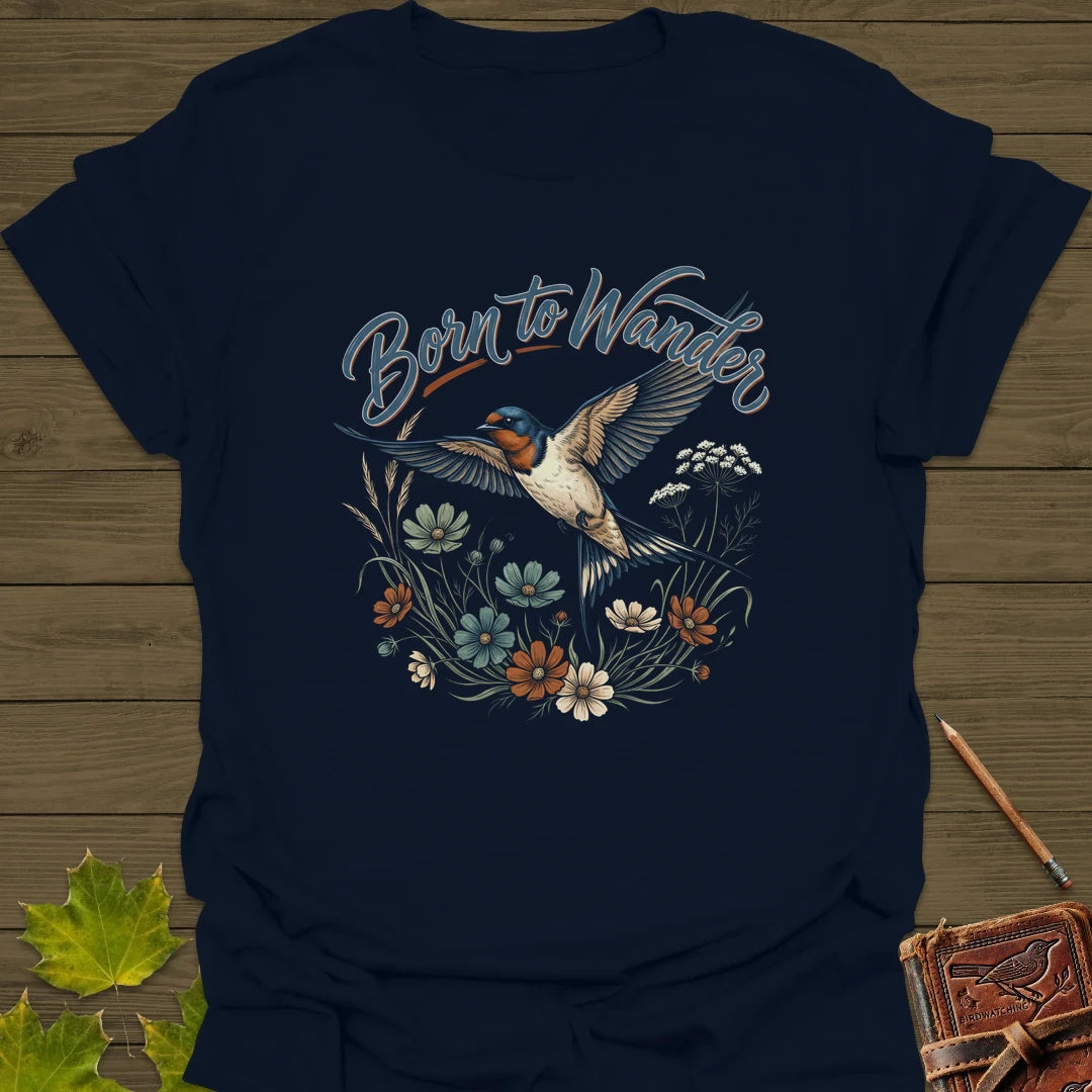 Born To Wander T-Shirt Navy