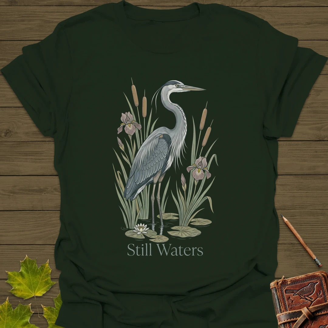 Still Waters T-Shirt Forest Green