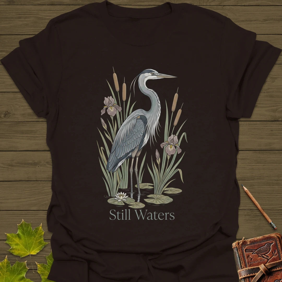 Still Waters T-Shirt Dark Chocolate