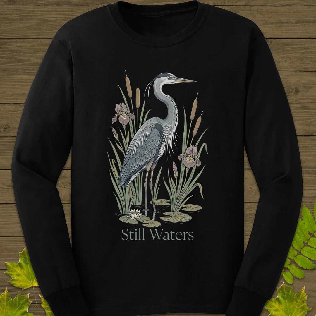 Still Waters Long Sleeve Black