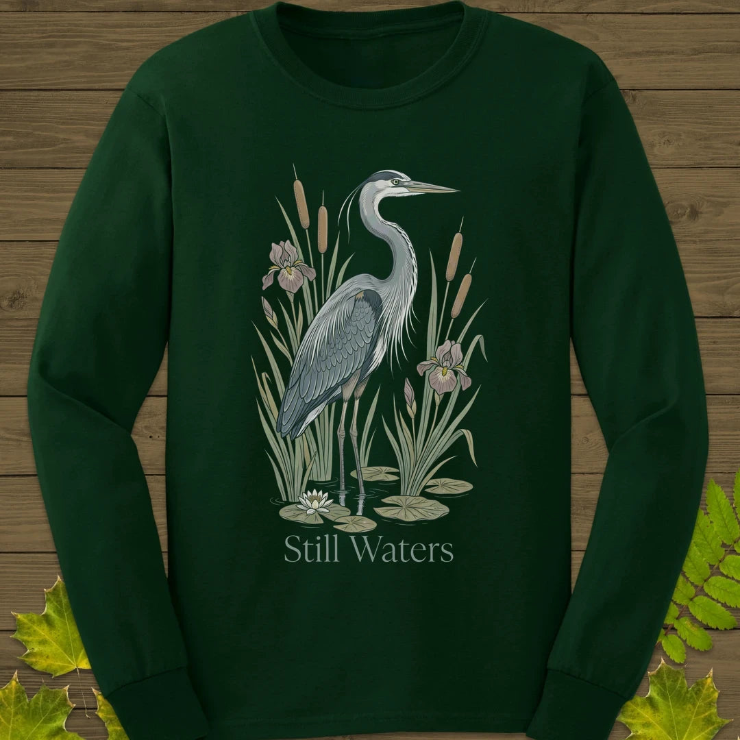 Still Waters Long Sleeve Forest Green