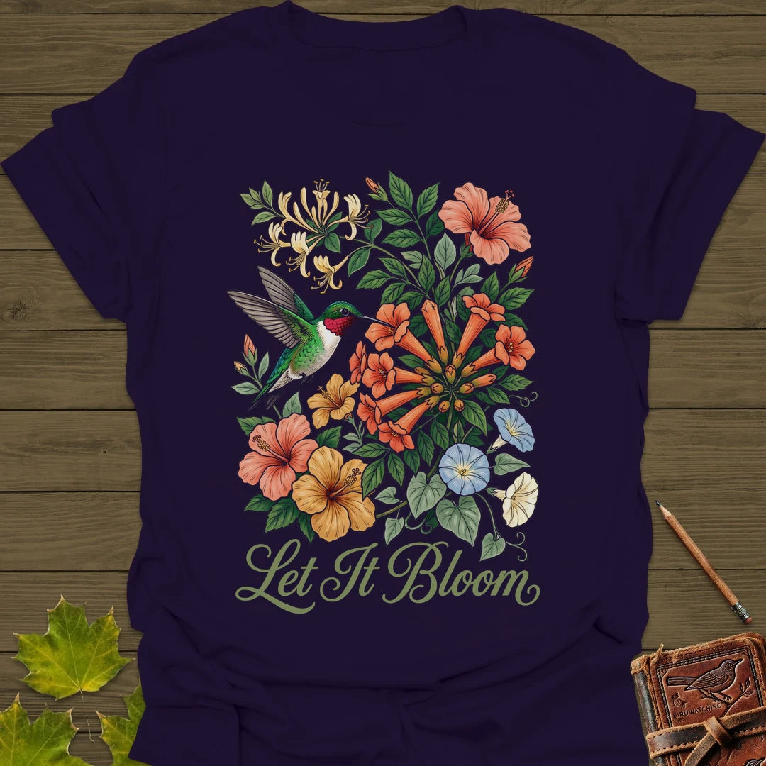 Let It Bloom T-Shirt Purple