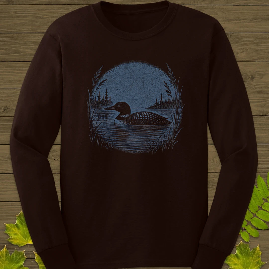 Lake Loon Long Sleeve Dark Chocolate