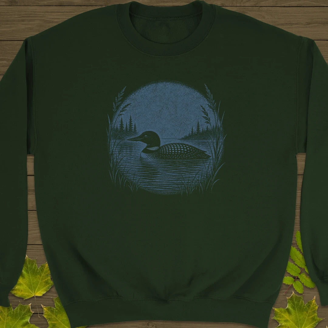 Lake Loon Sweatshirt Forest Green