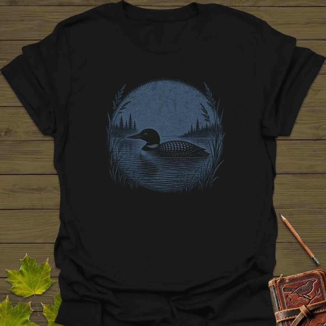 Lake Loon T-Shirt Black