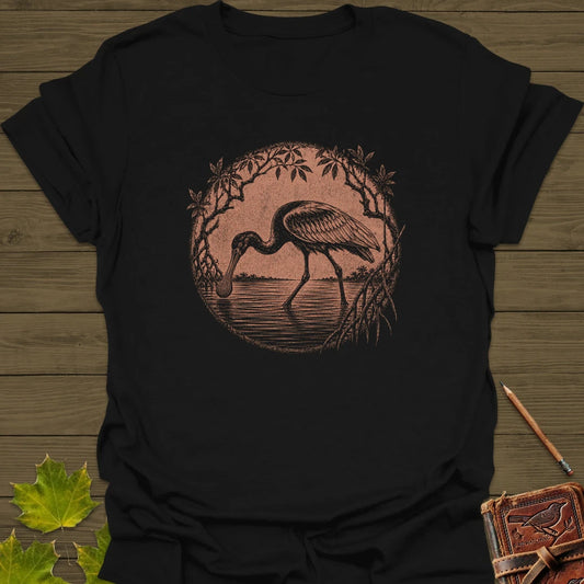 Mangrove Spoonbill T-Shirt Black