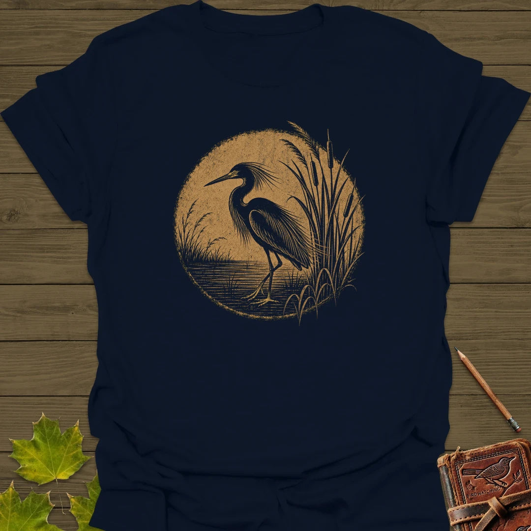 Marsh Egret T-Shirt Navy
