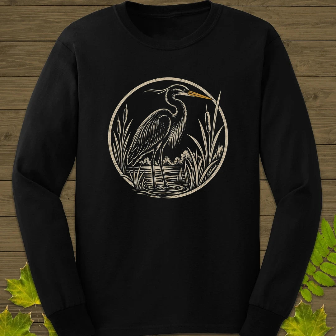 Marshland Elegance Long Sleeve Black