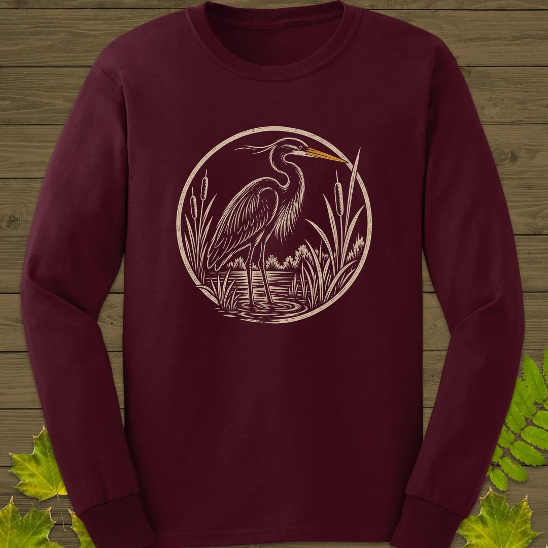 Marshland Elegance Long Sleeve Maroon