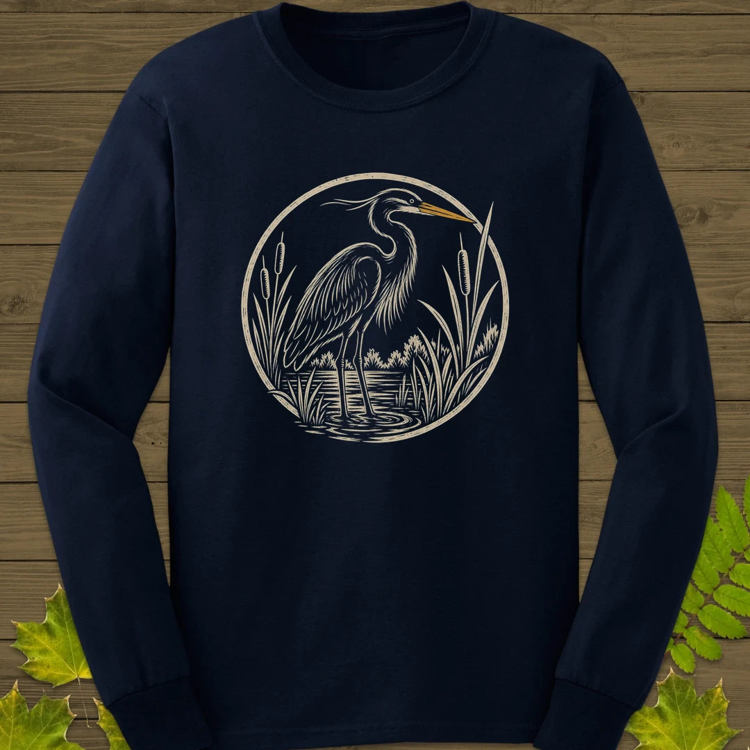 Marshland Elegance Long Sleeve Navy